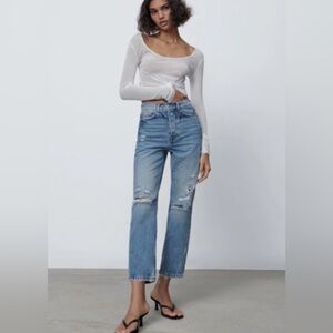 Zara “The Bliss Straight” jeans size 4